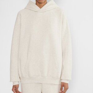 Aritzia Cream Oversized Hoodie Sweatshirt